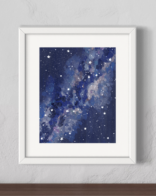 Milky Way and Stars Fine Art Print