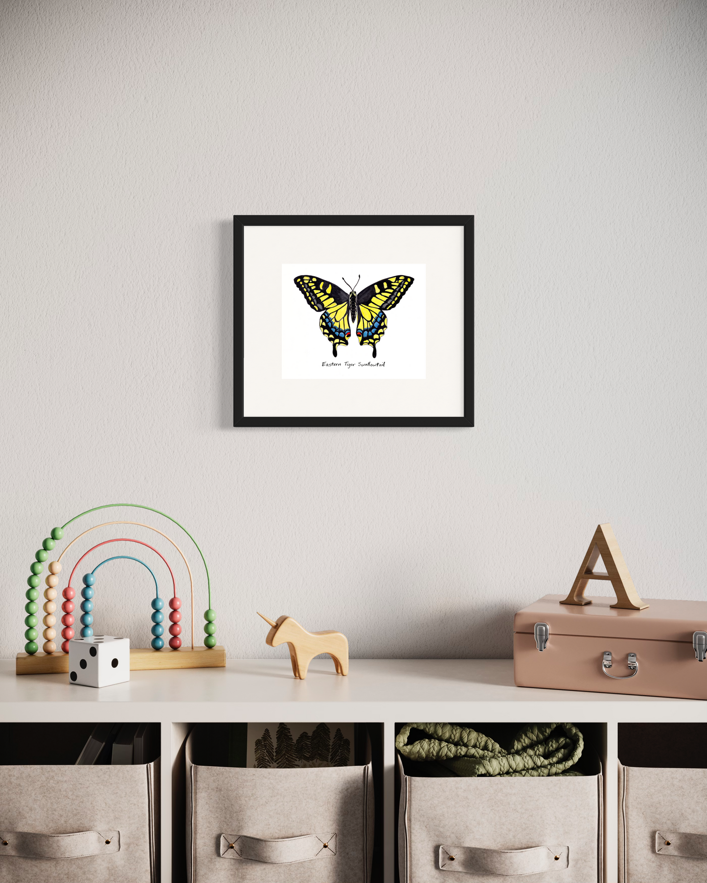 Eastern Tiger Swallowtail Butterfly - Watercolor Fine Art Print