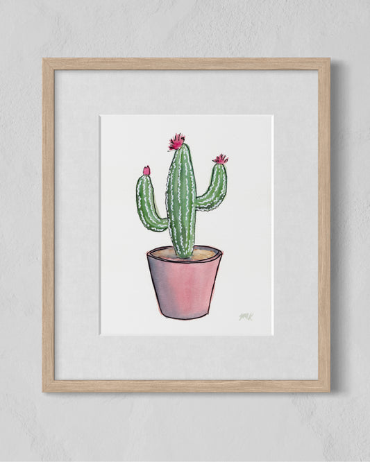Saguaro Cactus Watercolor Fine Art Print