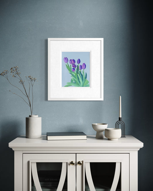 Purple Tulips Fine Art Print