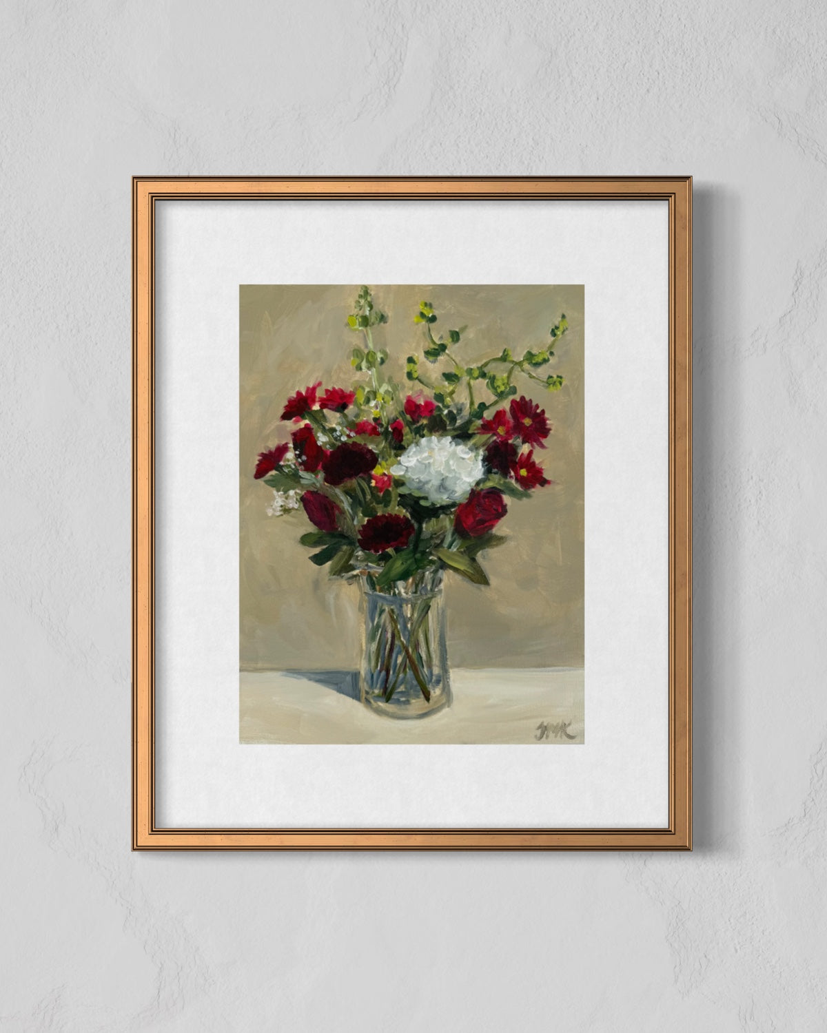 Red Bouquet - Original 12x16" Acrylic Painting