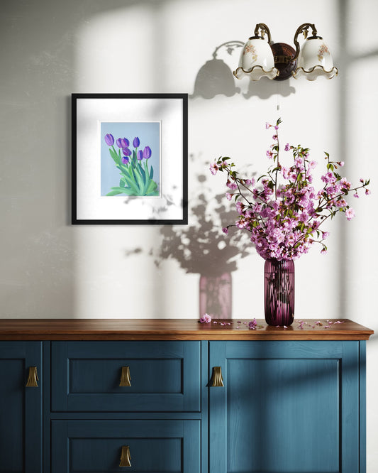 Purple Tulips Fine Art Print