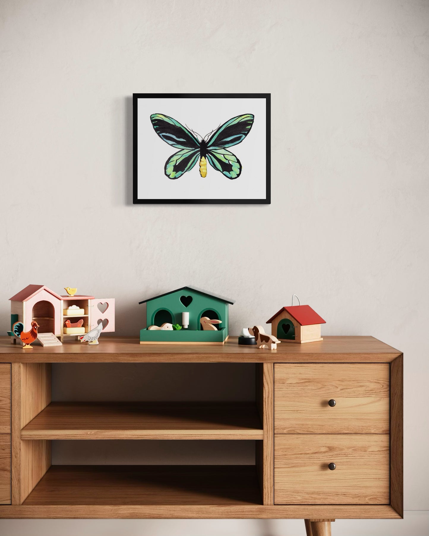 Queen Alexandra's Birdwing Butterfly - Watercolor Fine Art Print