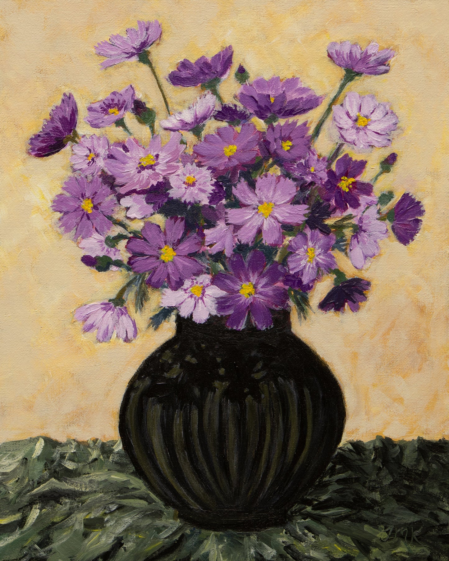 Purple Cosmos Bouquet - Print