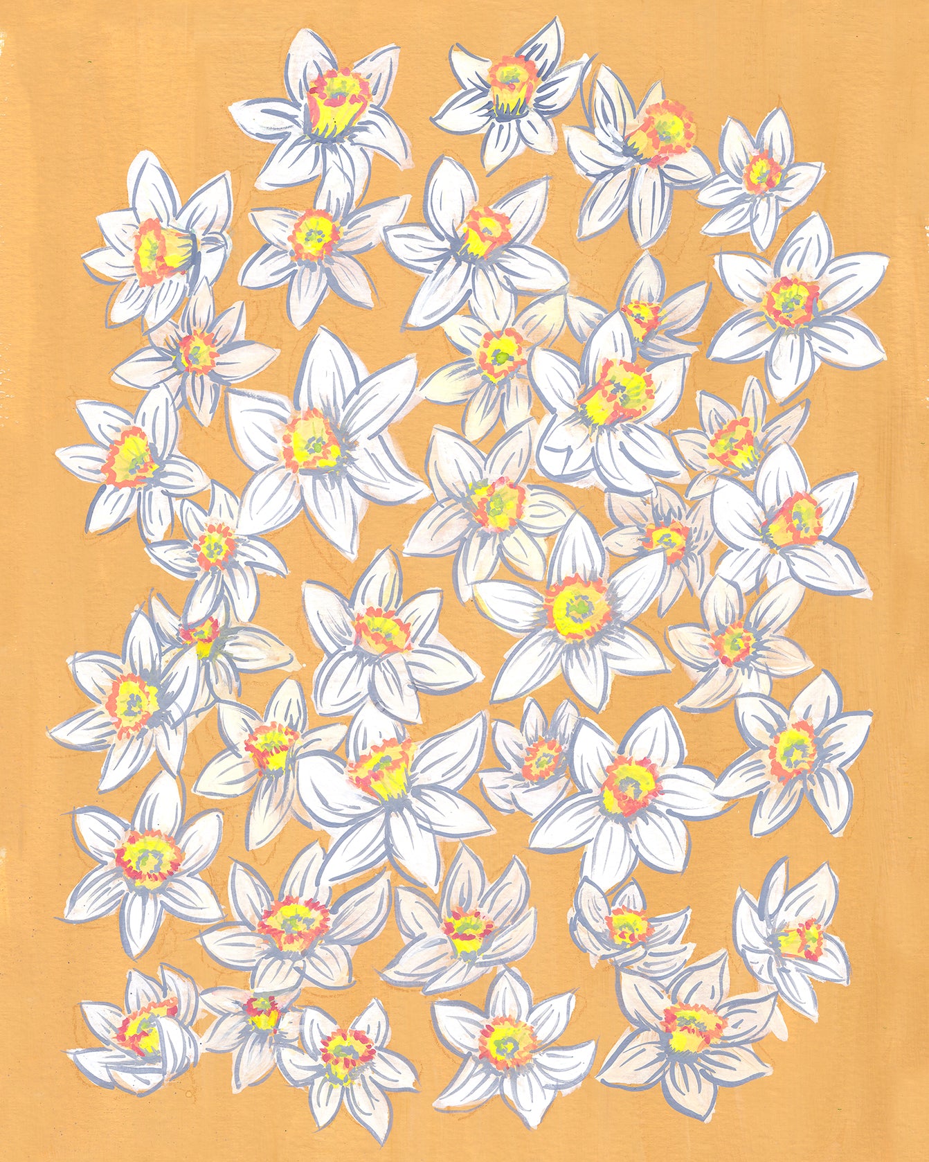 Grandad's Daffodils - Print
