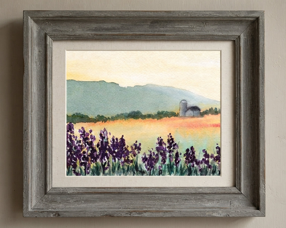 Golden Hour over the Valley - Print