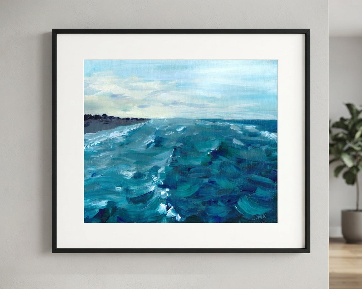 Evening View from the Pier, Outer Banks - Print