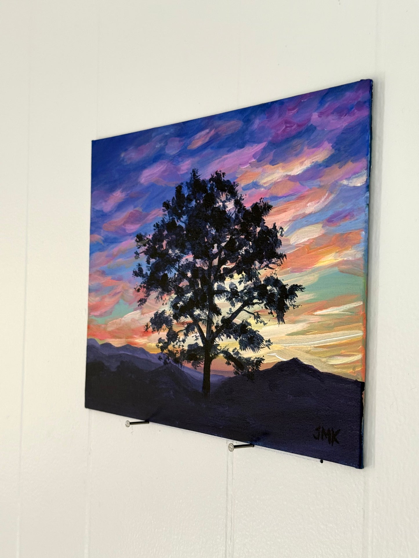 Shenandoah Mountain Sunset - 8x10" Original Acrylic Painting