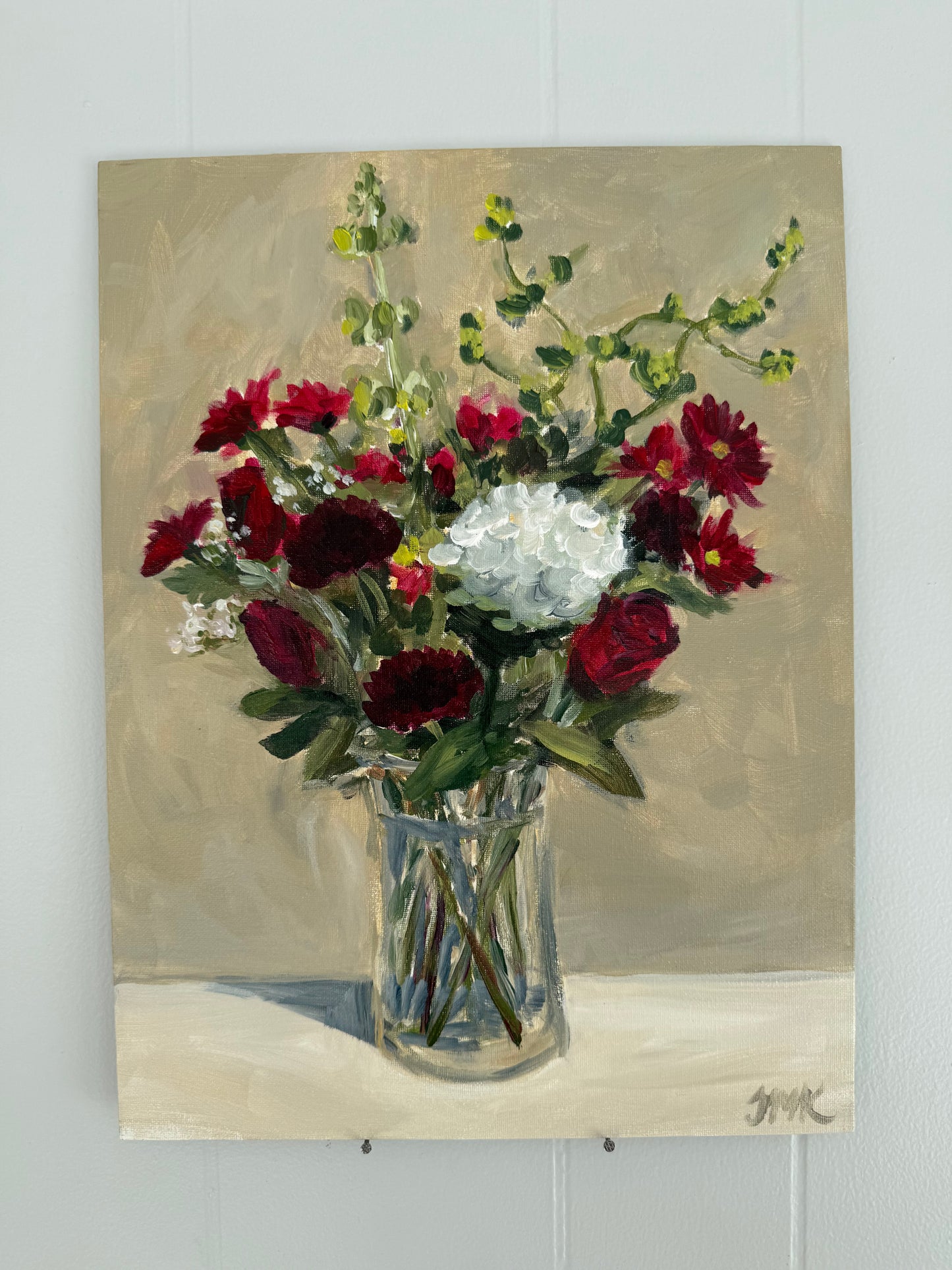 Red Bouquet - Original 12x16" Acrylic Painting