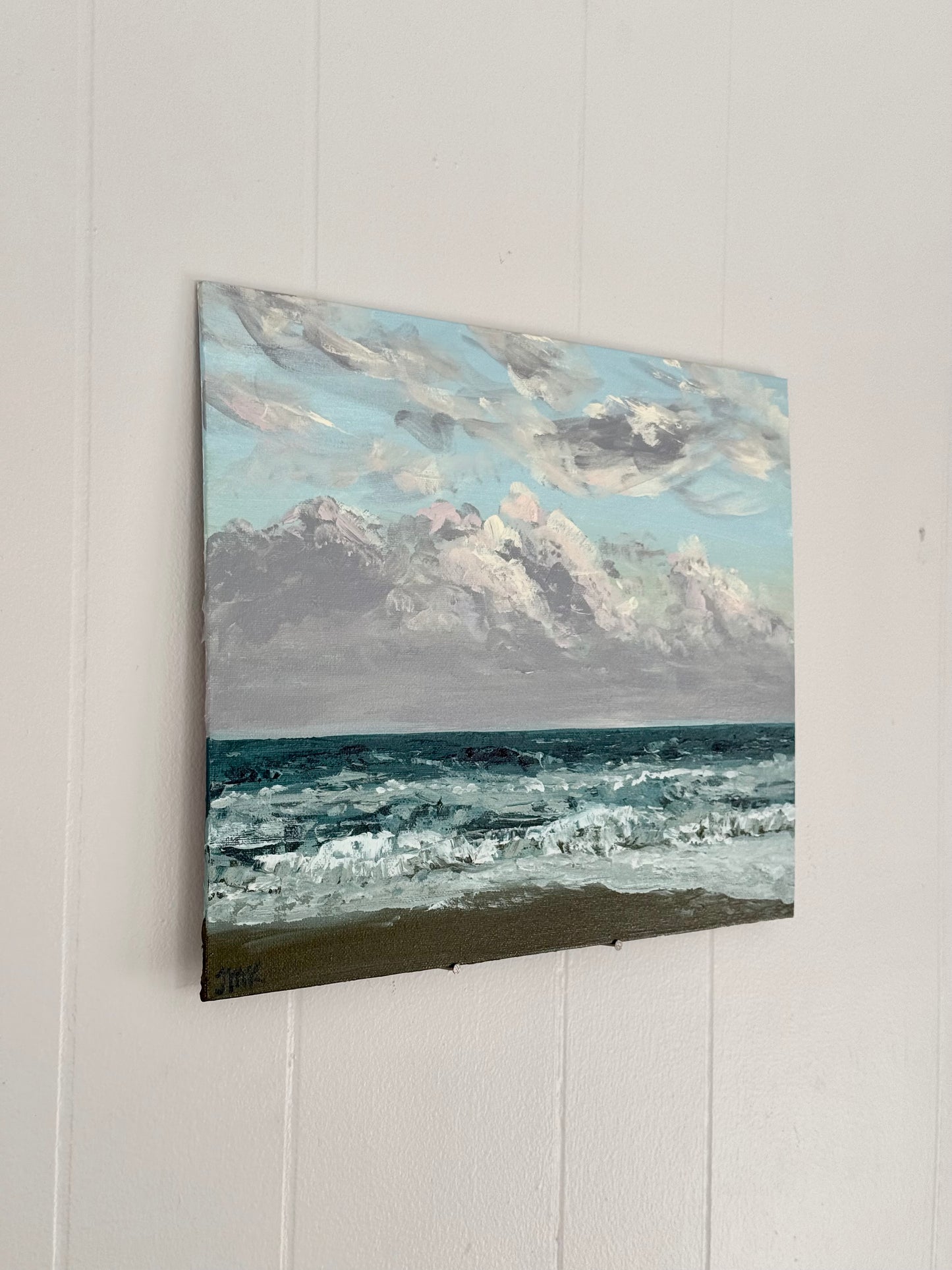 Atlantic Ocean Evening - 11x14" Original Acrylic Painting