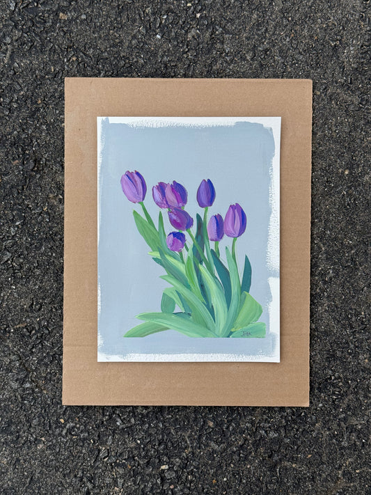 Purple Tulips Fine Art Print