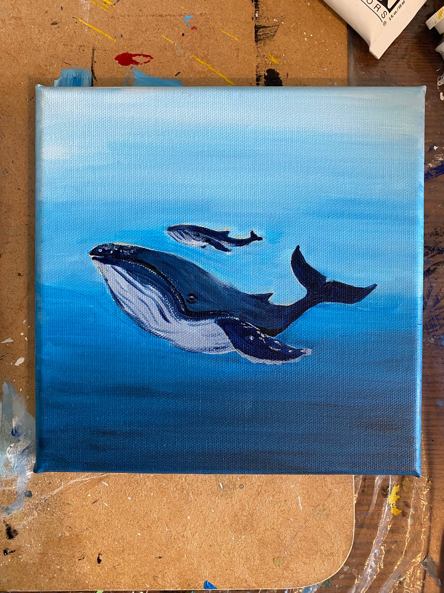 Humpback Whale Mother and Baby Fine Art Print