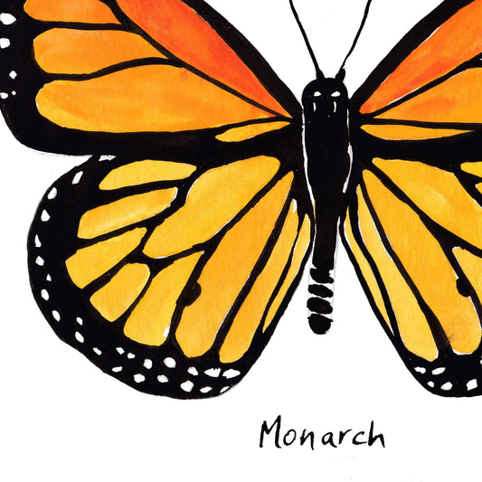 Monarch Butterfly - Watercolor Fine Art Print