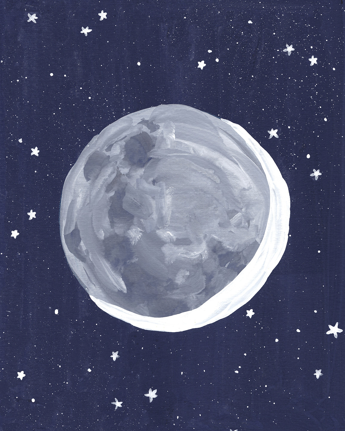 Moon and Stars Fine Art Print