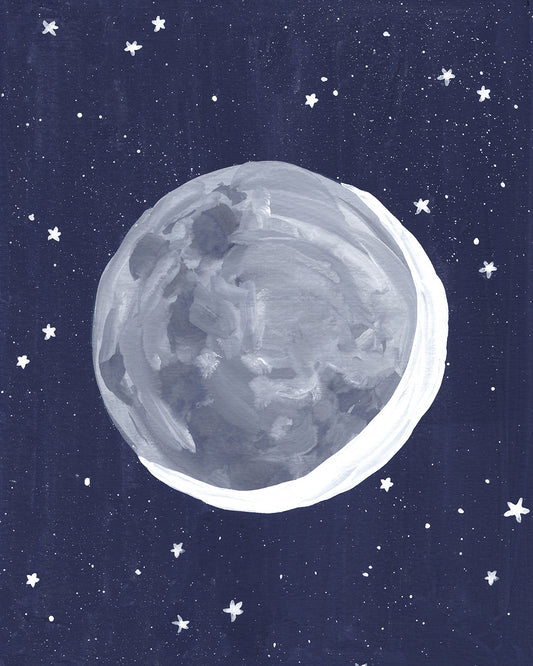 Moon and Stars Fine Art Print