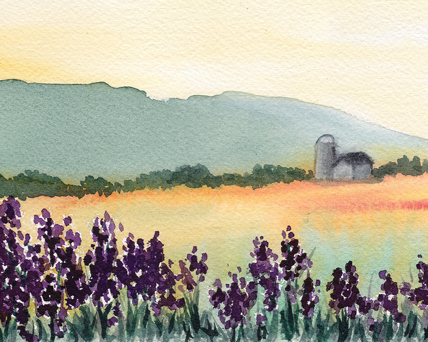 Golden Hour over the Valley - Print