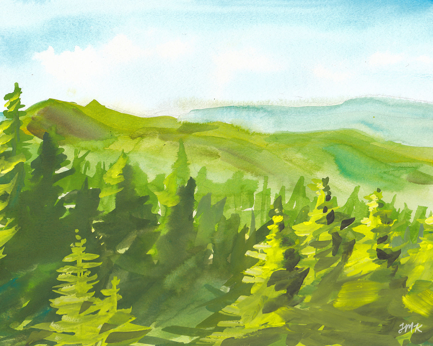 Spring in the Blue Ridge Mountains - Print