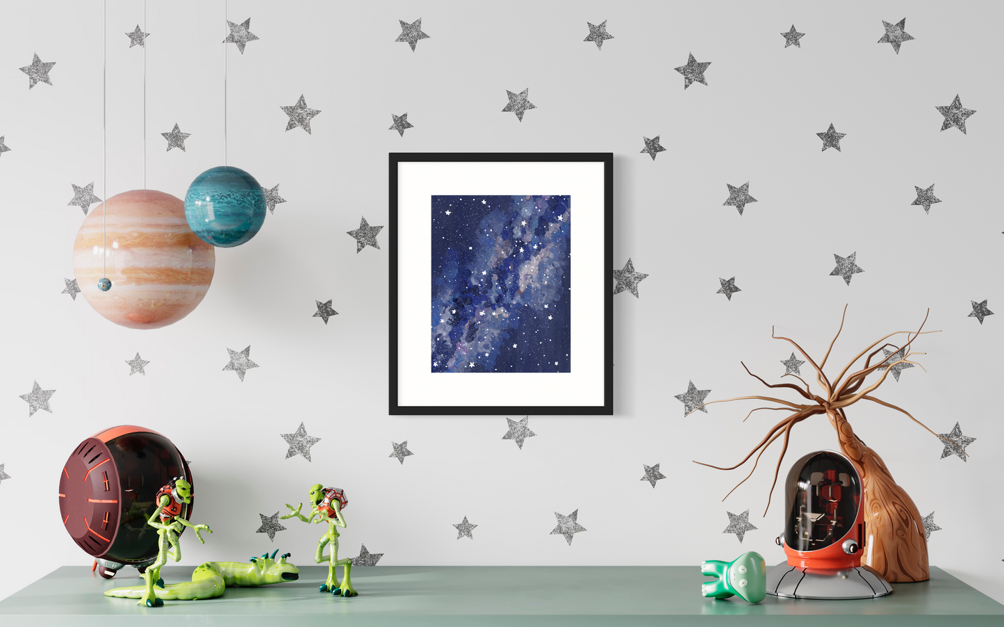 Milky Way and Stars Fine Art Print