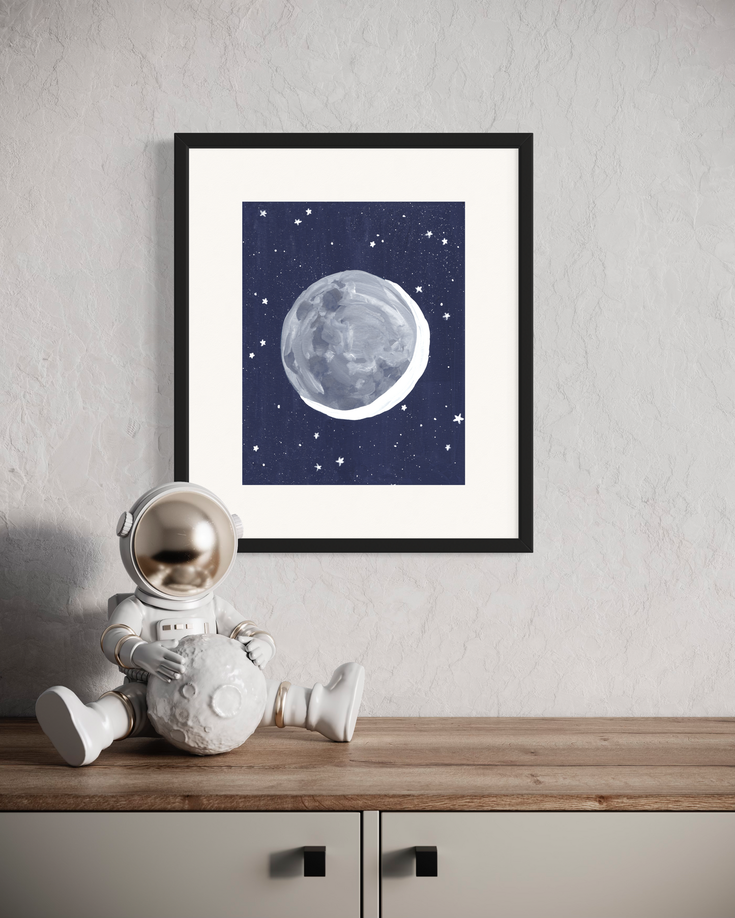 Moon and Stars Fine Art Print