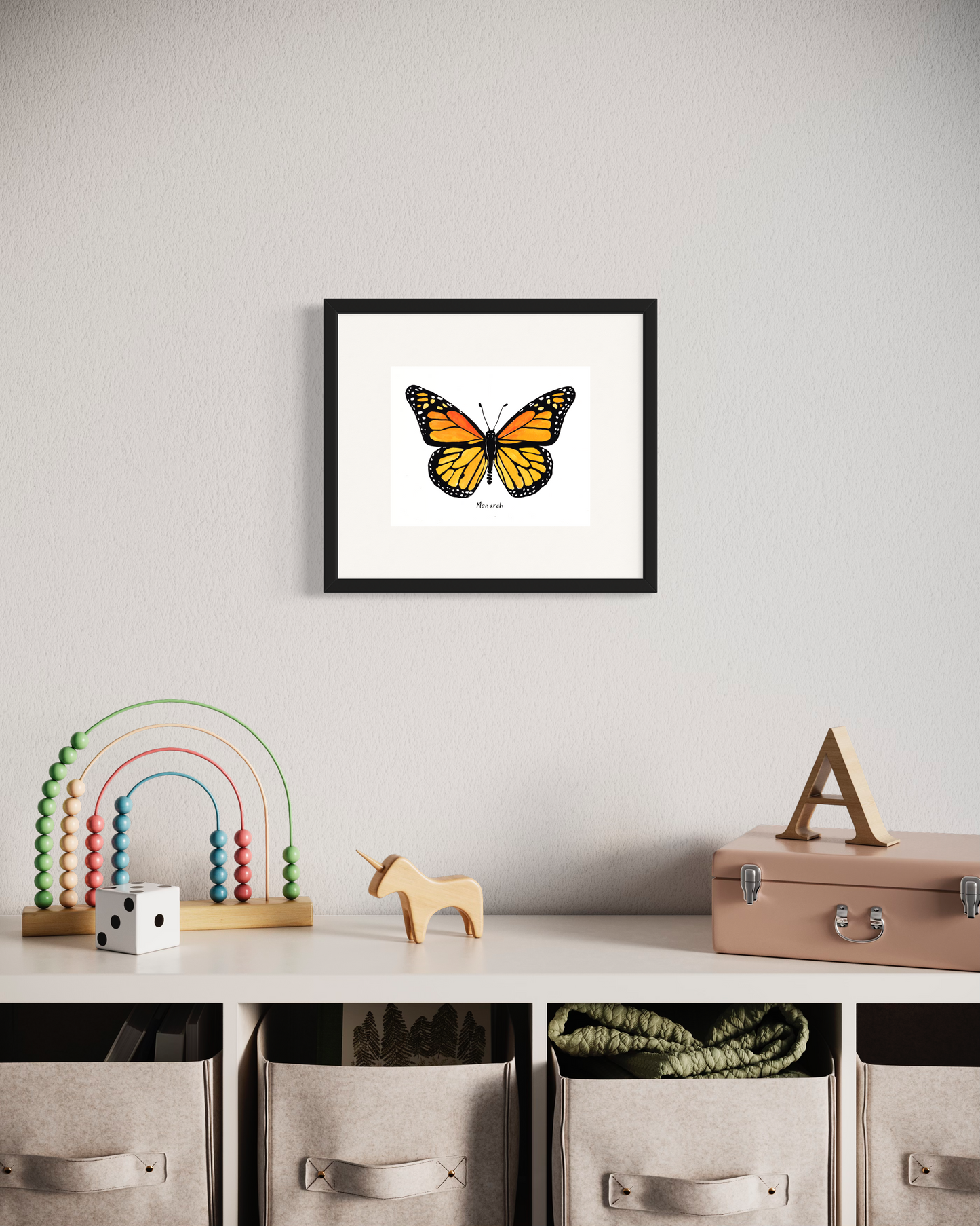 Monarch Butterfly - Watercolor Fine Art Print