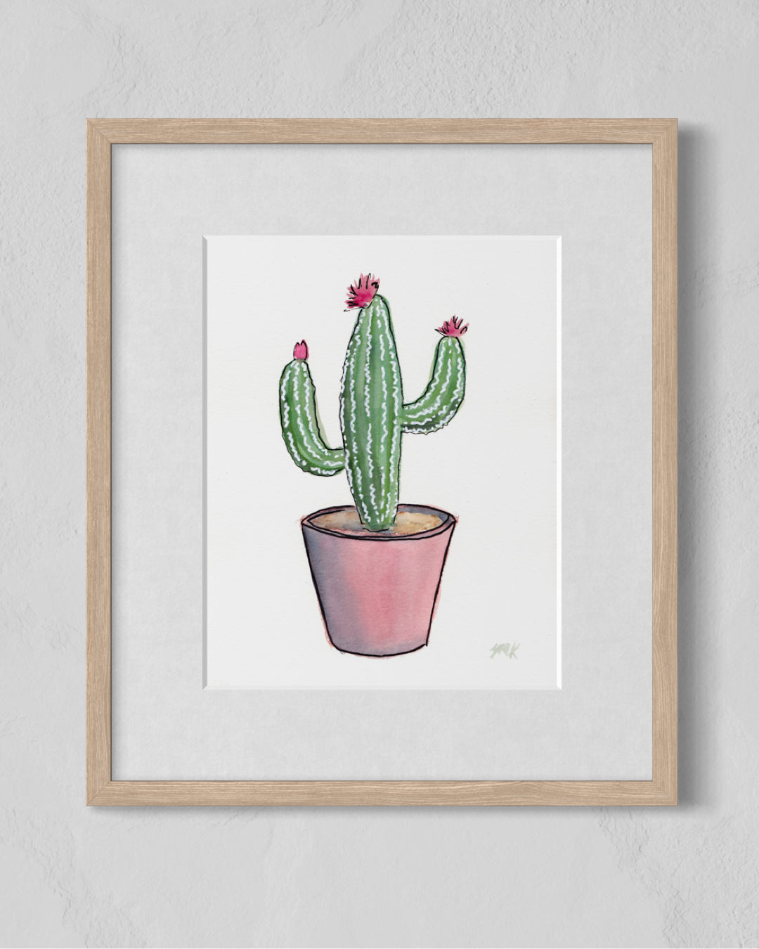 Saguaro Cactus Watercolor Fine Art Print