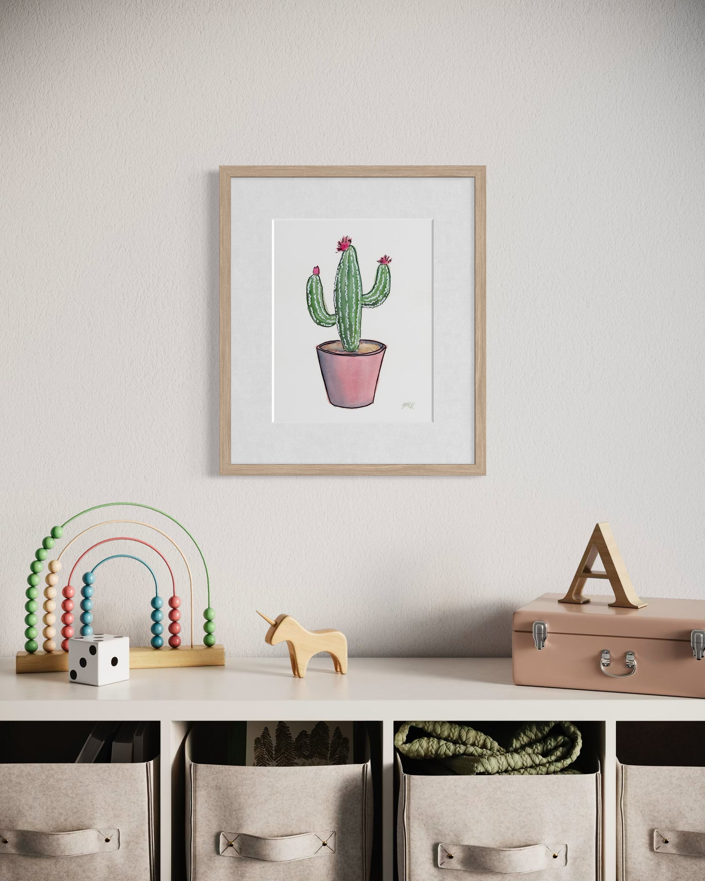 Saguaro Cactus Watercolor Fine Art Print