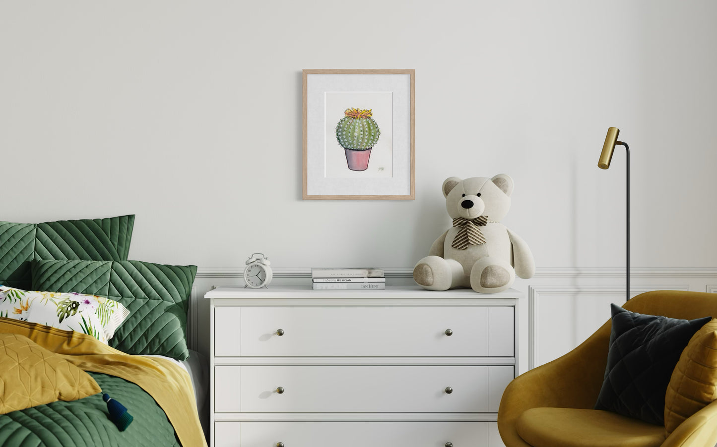 Barrel Cactus Watercolor Fine Art Print