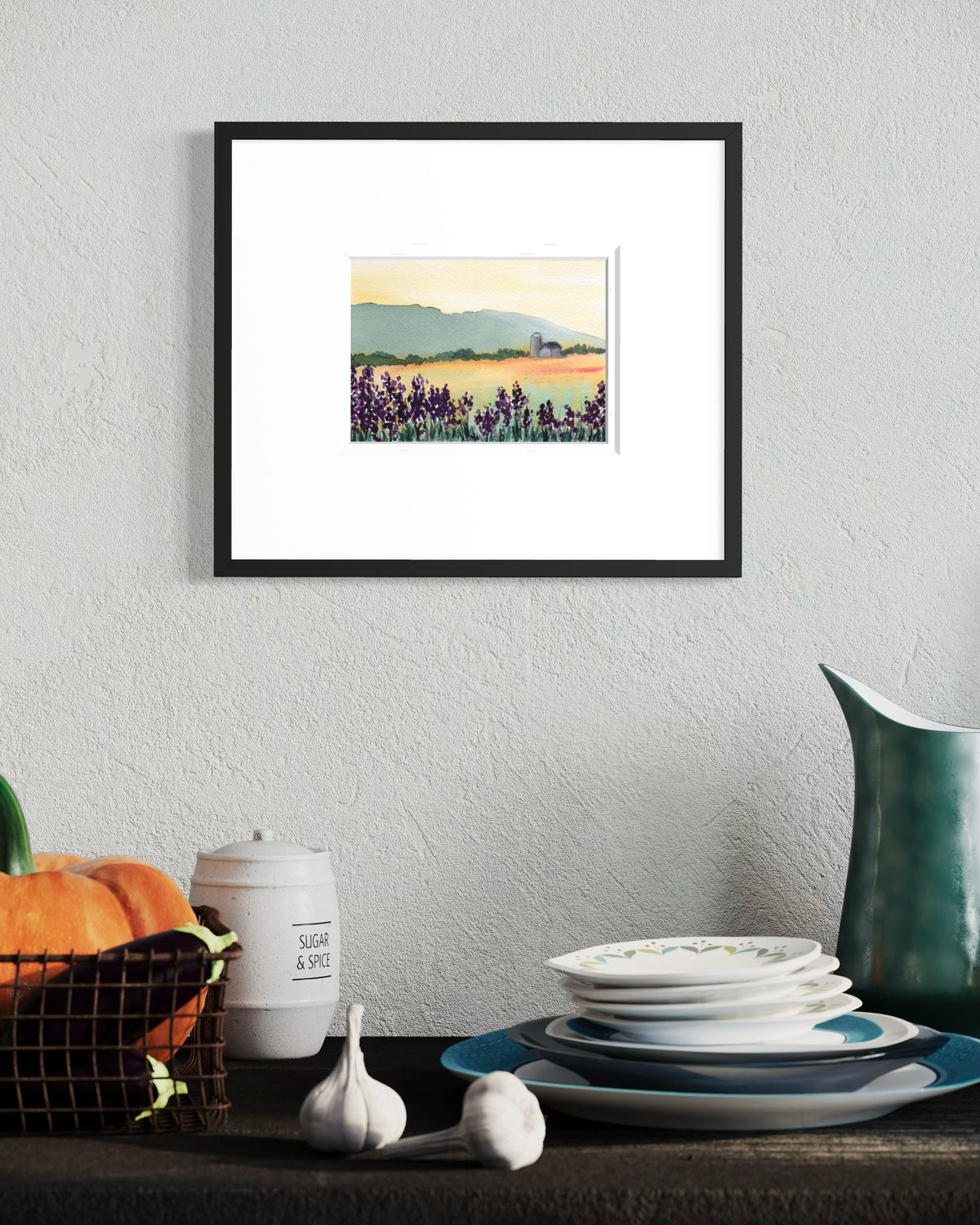Golden Hour over the Valley - Print