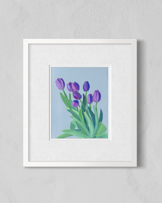 Purple Tulips Fine Art Print