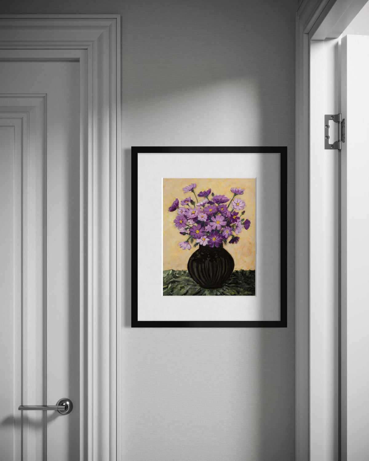 Purple Cosmos Bouquet - Print