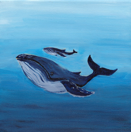 Humpback Whale Mother and Baby Fine Art Print